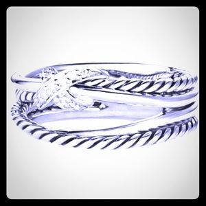 David Yurmsn X cross ring size 5